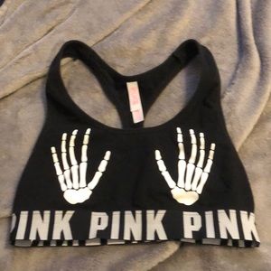 VS PINK Halloween Skeleton Hands Bralette